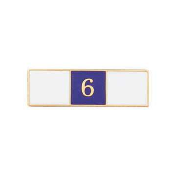 Blackinton A7142-H Six Years of Service Recognition Bar (1-3/8" x 3/8")