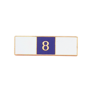 Blackinton A7142-K Eight Years of Service Recognition Bar (1-3/8" x 3/8")