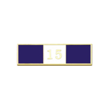 Blackinton A7142-P Fifteen Years of Service Recognition Bar (1-3/8" x 3/8")