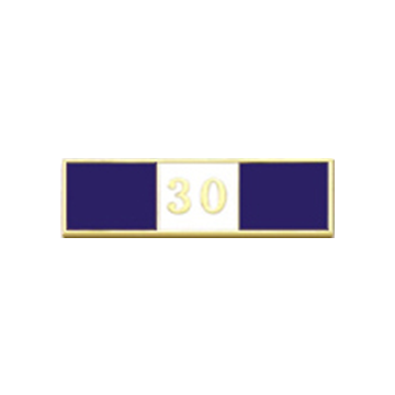 Blackinton A7142-S Thirty Years of Service Recognition Bar (1-3/8" x 3/8")