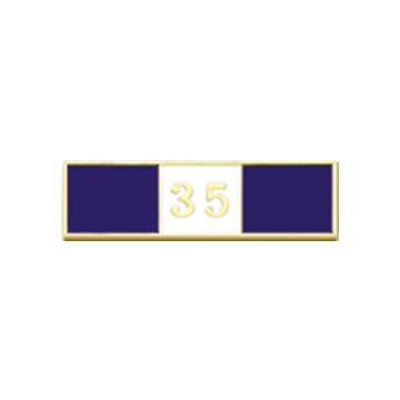 Blackinton A7142-T Thirty-Five Years of Service Recognition Bar (1-3/8" x 3/8")