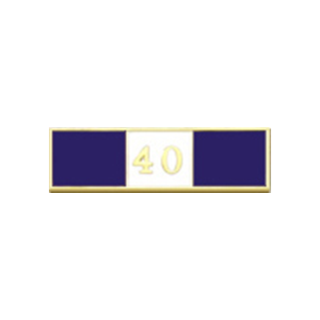 Blackinton A7142-U Forty Years of Service Recognition Bar (1-3/8" x 3/8")