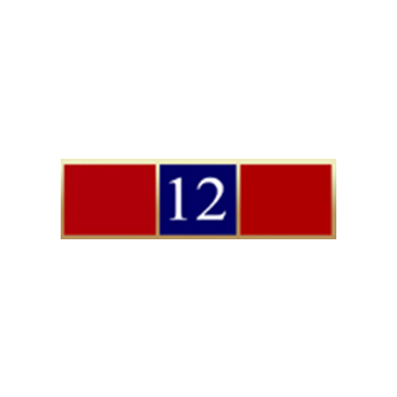 Blackinton A7142-W Twelve Years of Service Recognition Bar (1-3/8" x 3/8")