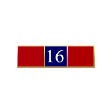 Blackinton A7142-Z Sixteen Years of Service Recognition Bar (1-3/8" x 3/8")
