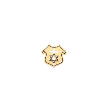 Blackinton A7224 Chaplain Cross and Star (Pair) (1/2")