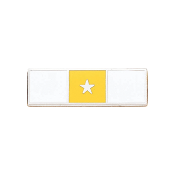 Blackinton A7922 Three Section Commendation Bar with Star (1-3/8" x 3/8")