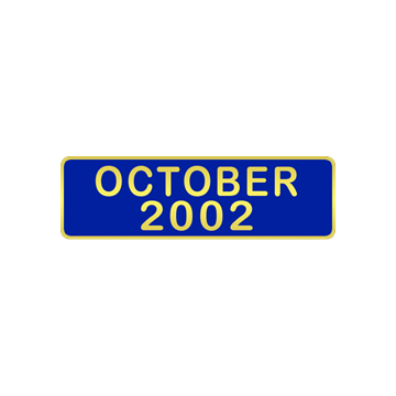 Blackinton A7988-A October 2002 Commendation Bar (1-7/16" x 7/16")