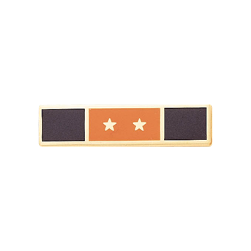 Blackinton A8285-A Years of Service Recognition Bar w/ 2 Stars (1-3/8" x 5/16")