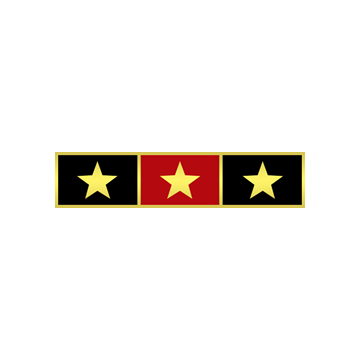 Blackinton A8392-E Years of Service Recognition Bar w/ 3 Stars (1-3/8" x 5/16")