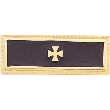 Blackinton A8406 Years of Service Recognition Bar w/ 1 Maltese Cross (1-9/16" x 9/16")