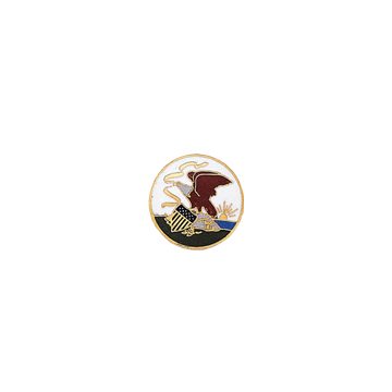Blackinton A8777 Eagle and American Flag Shield Seal (1/2") Min Order: 2