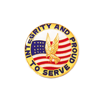 Blackinton A8925 Integrity and Proud to Serve Seal (11/16") Min Order: 2