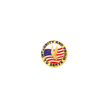 Blackinton A8926 Integrity and Proud to Serve Seal (1/2") Min Order: 2