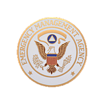 Blackinton A9506 Emergency Management Agency Seal (15/16") Min Order: 2