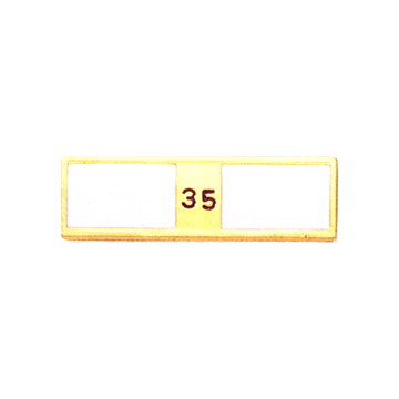 Blackinton A9859 Two Section Engravable Recognition Bar (1-3/8" x 3/8")