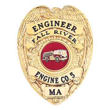 Blackinton B1548 Badge with Eagle and Applied Panels (2-3/8" x 1-7/8")