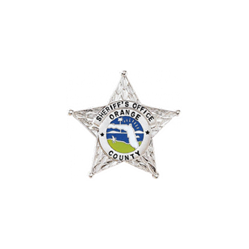 Blackinton B2243 5-Point Florida Star Badge w/ Circular Panel (1-1/4")
