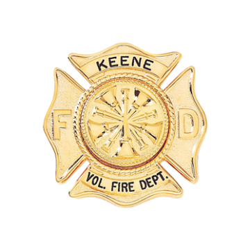 Blackinton B501 Maltese Cross Badge with FD (1-3/4")