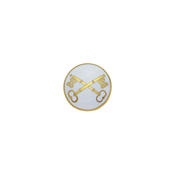Smith & Warren C147WHE White Crossed Keys Seal (Individual)