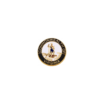 Smith & Warren VACBKM Virginia Commonwealth Black Full Color Seal (Individual)