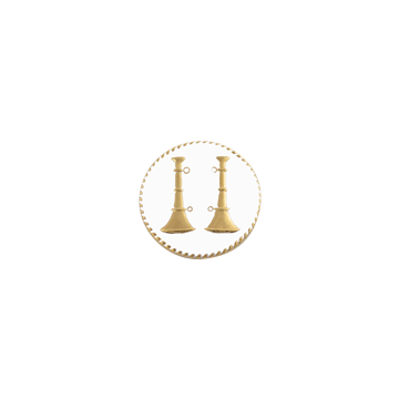 Smith & Warren C183WHE Two Bugles White Seal (Individual)