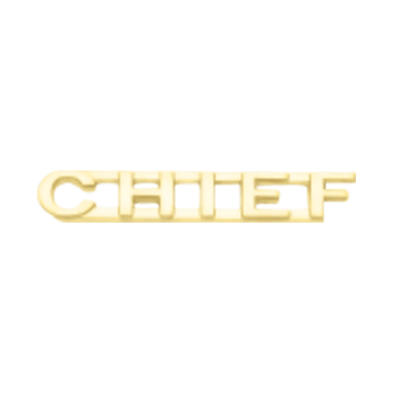 Smith & Warren C502_CHIEF Chief Lettered Collar Insignia