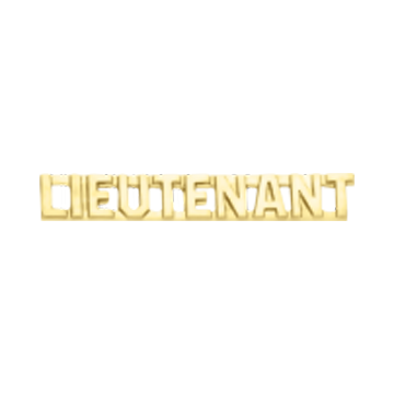 Smith & Warren C502_LIEUTENANT Lieutenant Lettered Collar Insignia