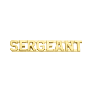 Smith & Warren C502_SERGEANT Sergeant Lettered Collar Insignia