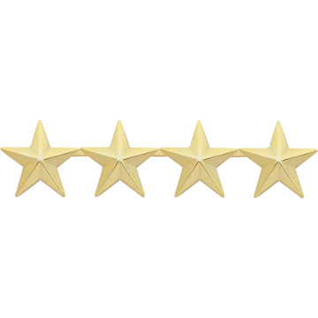 Smith & Warren C517S_4 Four Smooth Stars - 1" Height (Individual)