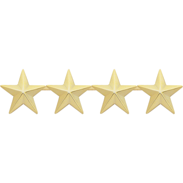 Smith & Warren C519S_4 Four Smooth Stars - 5/8" Height (Individual)