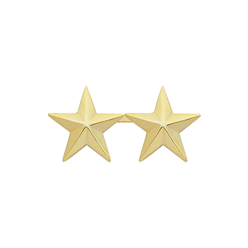 Smith & Warren C521S_2 Two Smooth Stars - 3/8" Height (Individual)