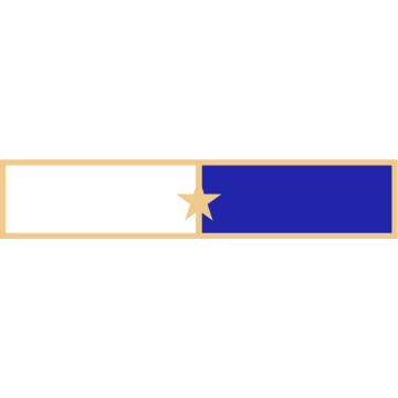Smith & Warren C580_1 Two Section Service Award Bar w/ 1 Star (1-7/8" x 3/8")