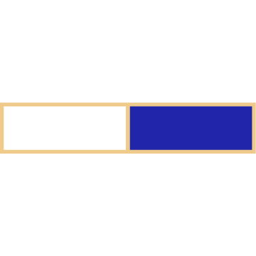 Smith & Warren C580 Two Section Service Award Bar (1-7/8" x 3/8")