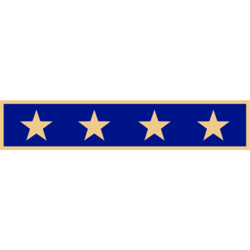 Smith & Warren C707C Years of Service Award Bar w/ 4 Stars (1-7/8" x 3/8")