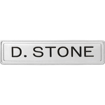 Smith & Warren E2052 Nameplate with Border (2.63" x 0.63")