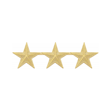 Smith & Warren E524_3 (7/8")  3 Stars on a Bar (Individual)