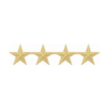 Smith & Warren E524_4 (7/8") 4 Stars on a Bar (Individual)