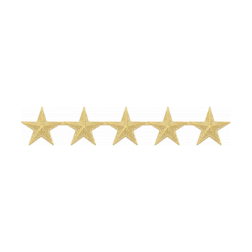 Smith & Warren E524_5 (7/8") 5 Stars on a Bar (Individual)