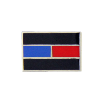 Thin Blue/Red Line Lapel Pin-Gold