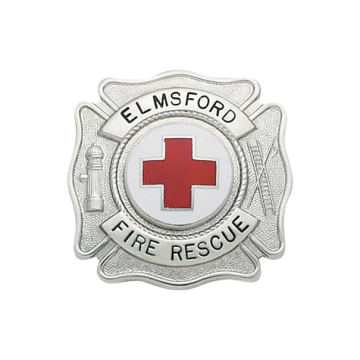 Smith & Warren F133 Small Maltese Cross with Hook/Ladder & Hydrant (1.550" x 1.570")