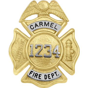 Smith & Warren F141AN Eagle Top Maltese Cross with Applied Numbers (2-5/8" x 2-1/8")
