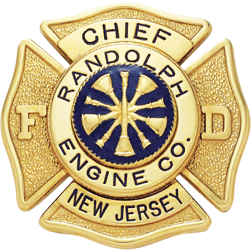 Smith & Warren F143B Fire Dept. Maltese Cross Badge w/ Circle Panel (1.830" x 1-7/8")