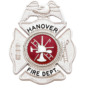 Smith & Warren F144 Eagle Top Maltese Cross w/ Hook/Ladder & Hydrant (2-1/4" x 1.780")