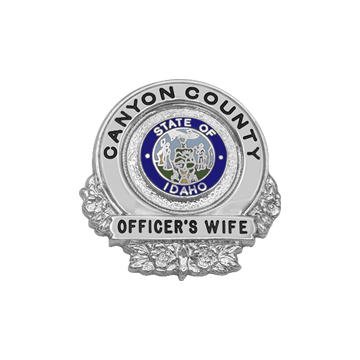 Smith & Warren FB01 Family Badge Circle Shield with Wreath (1-1/8")