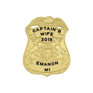 Smith & Warren FB37 Family Badge Michigan Shield (1-3/4" x 1-3//8")