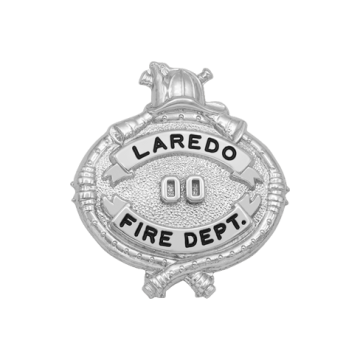 Smith & Warren FB41 Family Badge Fire Dept. Hose Shield (1-5/8" x 1-1/2")