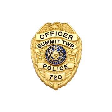 Smith & Warren FB46 Family Badge Eagle Top Shield (1-3/4" x 1-1/4")