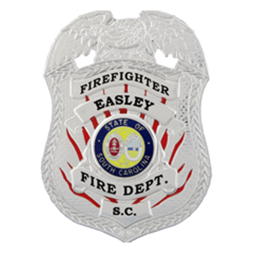 Blackinton FlexBadge FLX3032-DE Shield With Flames in the Background (2-7/8" x 2-1/4")