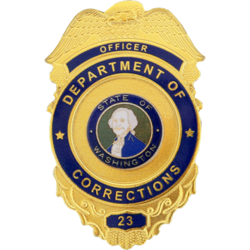Blackinton FlexBadge FLX538-R Badge with Eagle & Circular Panel (3" x 1-3/4")