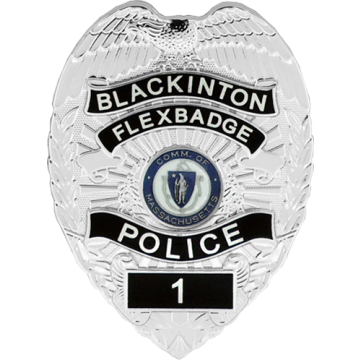 Blackinton FlexBadge FLX736-R Eagle Top Reverse Enamel Badge (3-1/4" x 2-3/8")